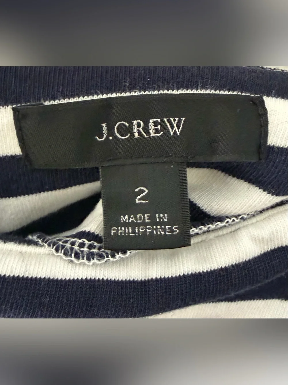 J. Crew striped nautical knit pencil skirt sz 2